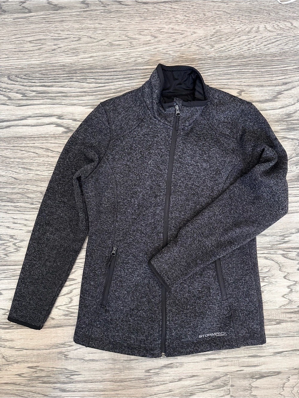 Sunice Women’s Dark Charcoal Heather Full-Zip Utility Jacket